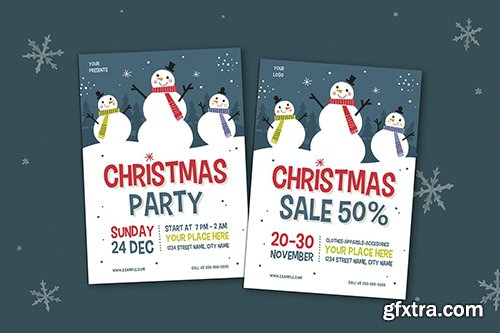 Christmas Party & Sale Flyer