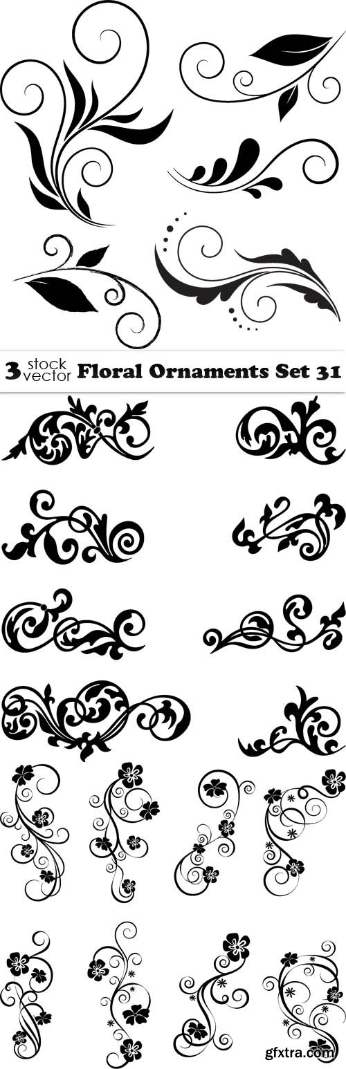 Vectors - Floral Ornaments Set 31