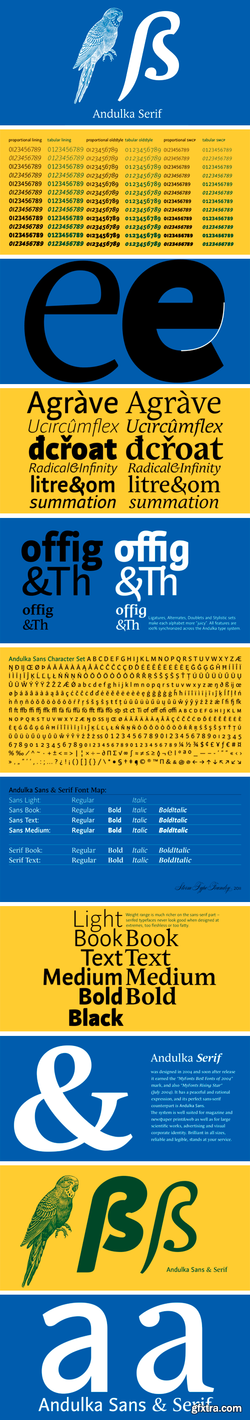 Andulka Serif Font Family