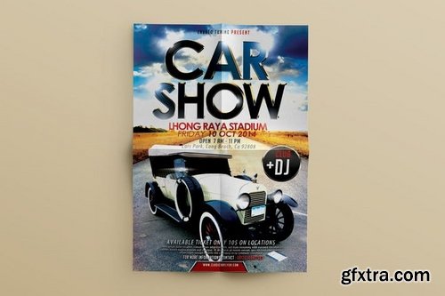Car Show flyer Event