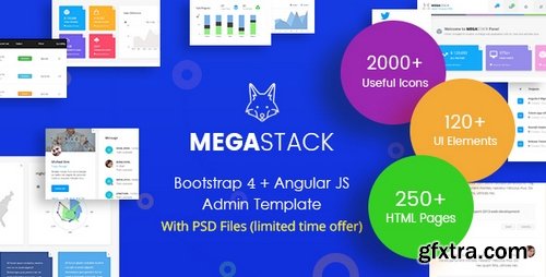 ThemeForest - MegaStack v1.0 - Bootstrap 4 & Angular JS Admin Dashboard Template and UI Framework - 22714569