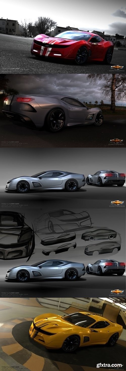 Camaro Concept Car 3D Model