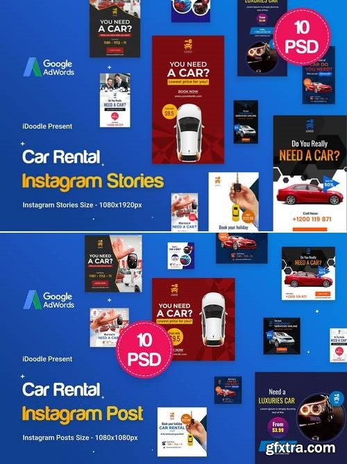 Car Rental Instagram Posts + Stories