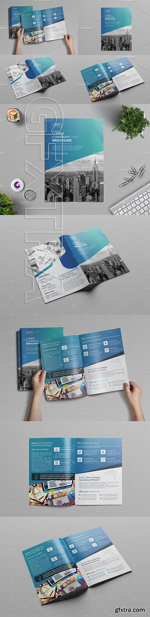 CreativeMarket - Bi-Fold Brochure 2848665