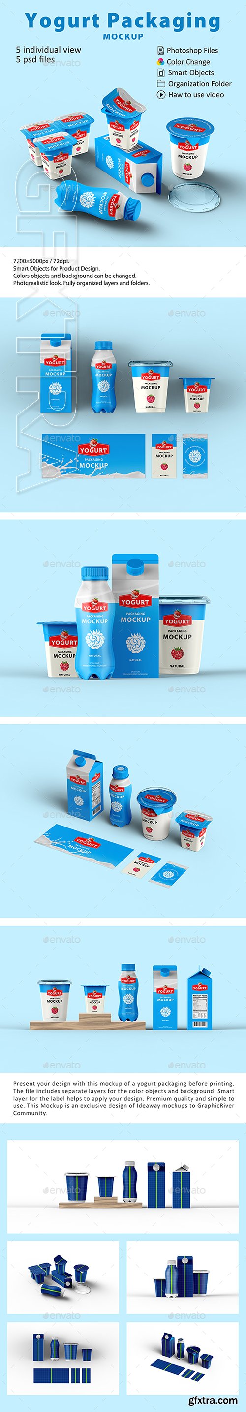 GraphicRiver - Yogurt Packaging Mockup 22658614