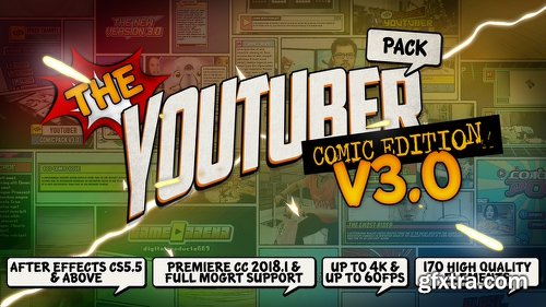 Videohive The YouTuber Pack - Comic Edition V3.0 22745238