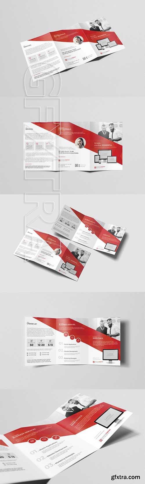 CreativeMarket - A5 Tri-fold Brochure 2945181