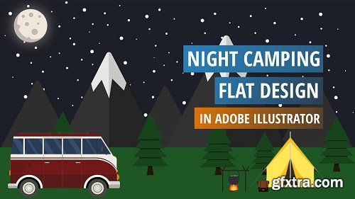 How To Create A Modern Flat Design Camping in Adobe Illustrator
