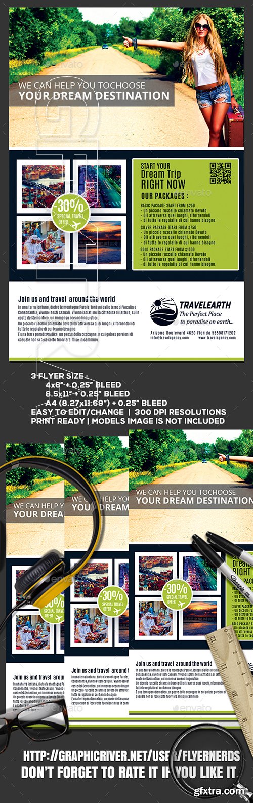 GraphicRiver - Travel Agency Flyer 22655363