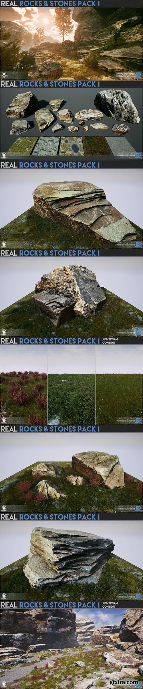 Cubebrush - Real Rocks and Stones pack I