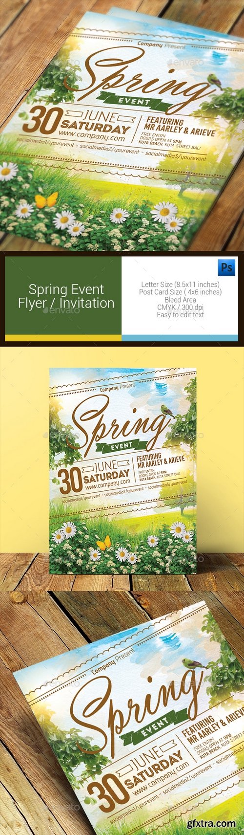 Graphicriver - Spring Event Flyer / Invitation 11086093