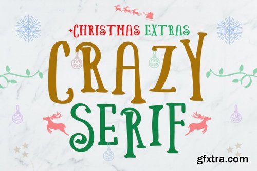 Crazy Serif Font Family - 2 Fonts