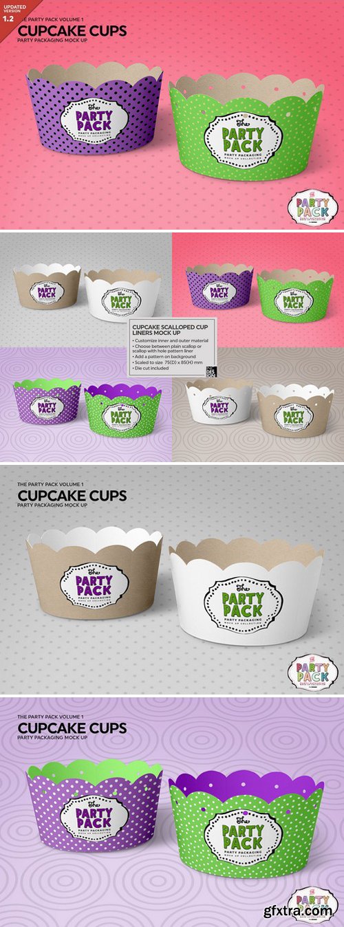 CM - Cupcake Cups Packaging Mockup 2199579