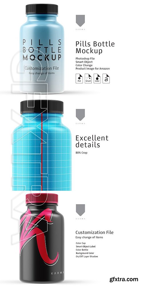 CreativeMarket - Pill Bottle Mockup 2964315