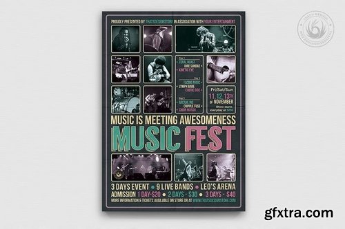 GraphicRiver - Music Festival Flyer Template V8 12254007