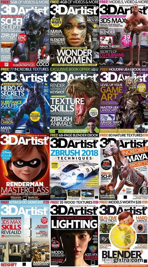 3D Artist - 2018 Full Year Issues Collection