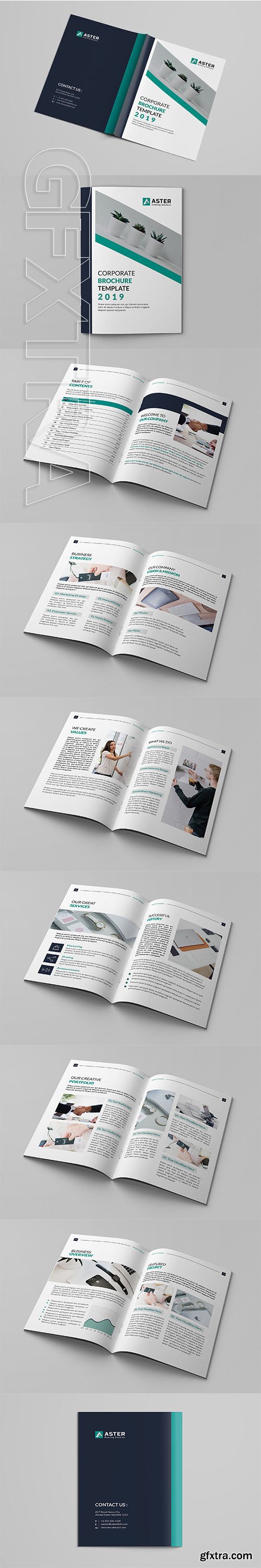 CreativeMarket - Corporate Brochure Template 2970895