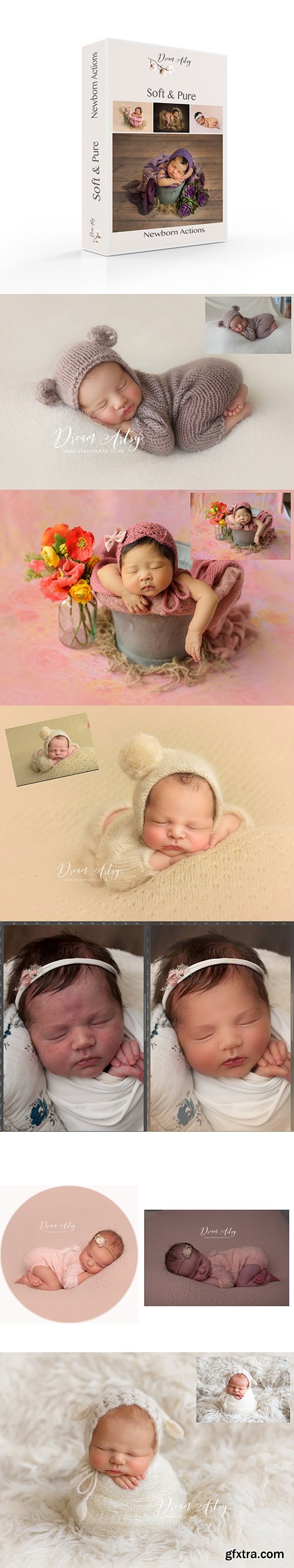 DREAM ARTSY - SOFT & PURE - Newborn Action Collection