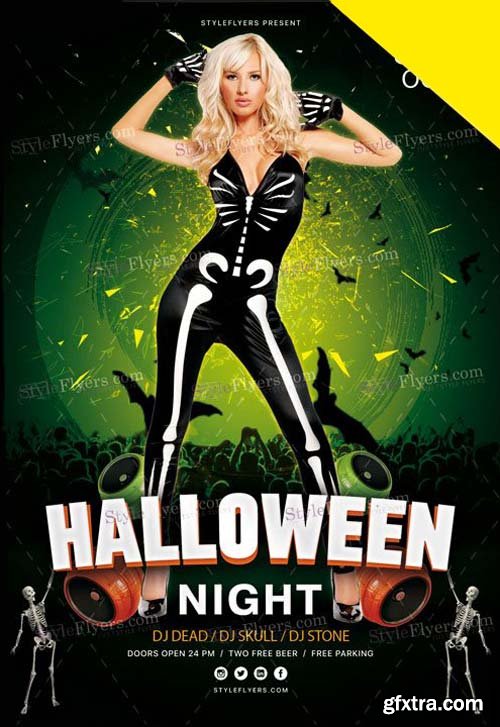 Halloween V41 2018 PSD Template Flyer