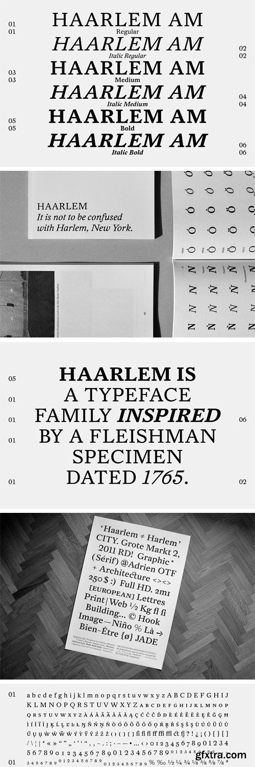 Haarlem AM Typeface
