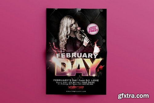 February Flyer Template