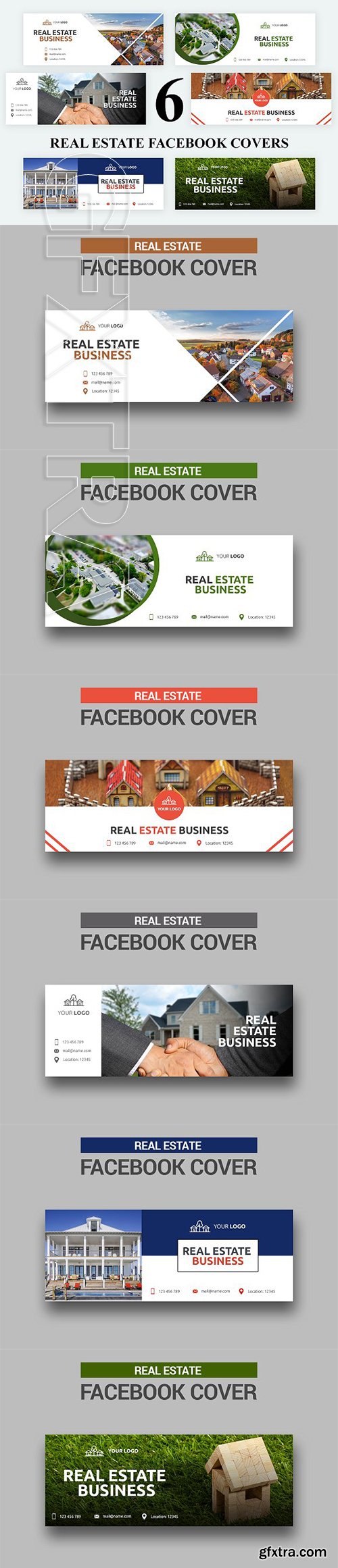 CreativeMarket - Real Estate Facebook Covers - SK 3032786