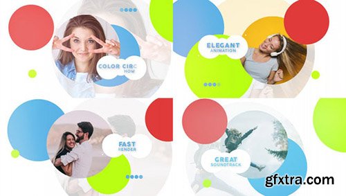 Color Circle Slideshow - After Effects 127352