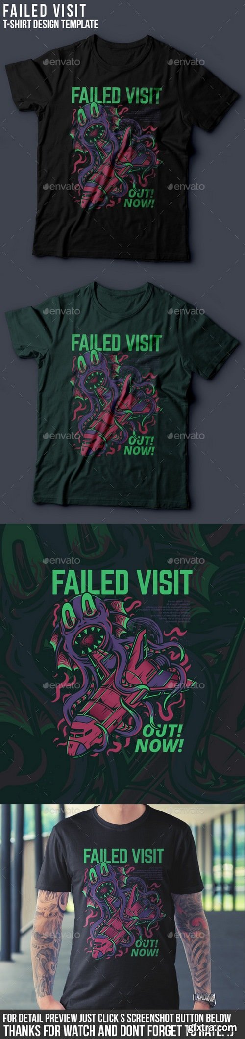 Graphicriver - Failed Visit T-Shirt Design 20994944