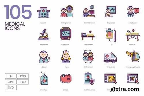105 Medical Icons