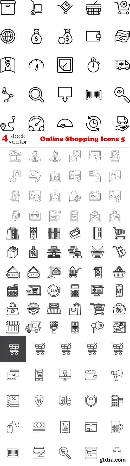 Vectors - Online Shopping Icons 5