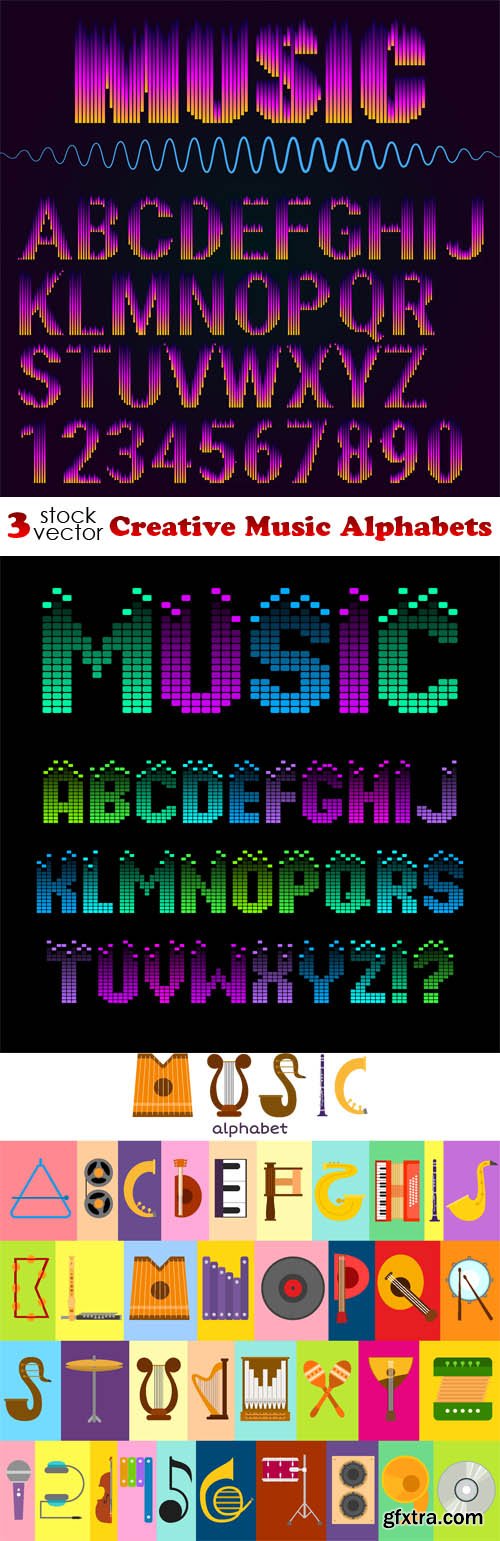 Vectors - Creative Music Alphabets