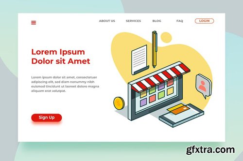 Online Store - Banner Landing Page