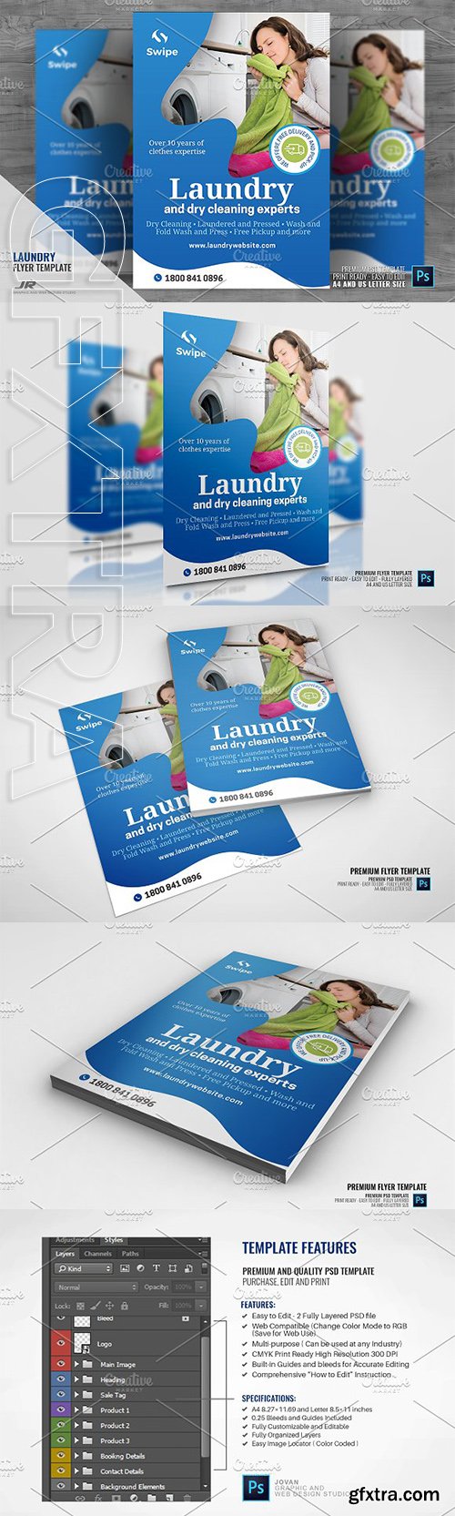 CreativeMarket - Laundry and Dry Cleaning Services 2945867