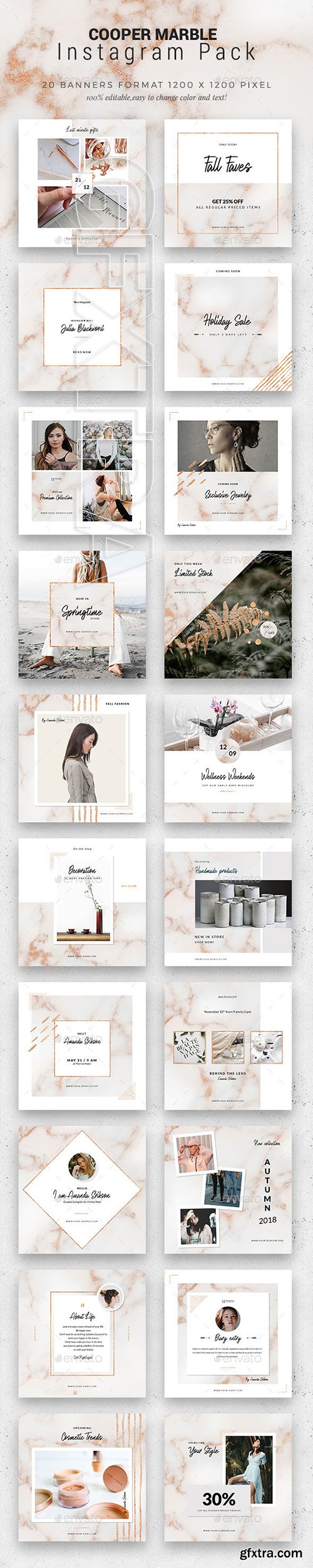 GraphicRiver - Cooper Marble - Instagram Pack 22697882