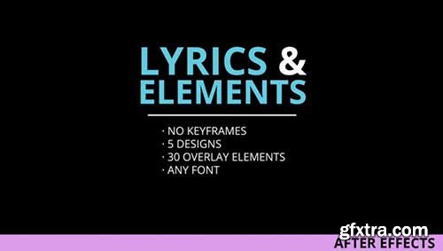 Lyrics and Elements - After Effects 127821