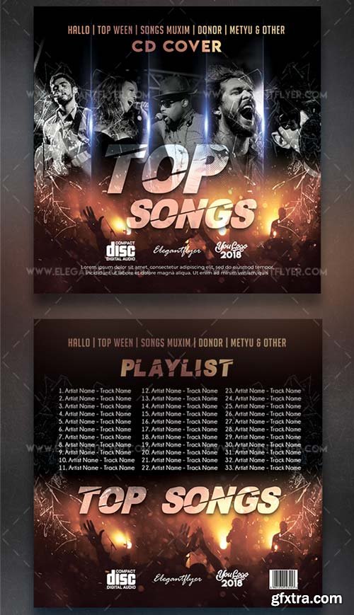 Top Songs V7 2018 CD Cover Template