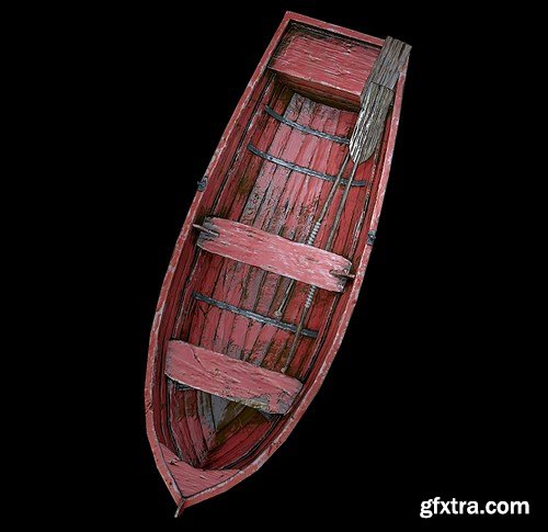 Rowing Boat 3D Model