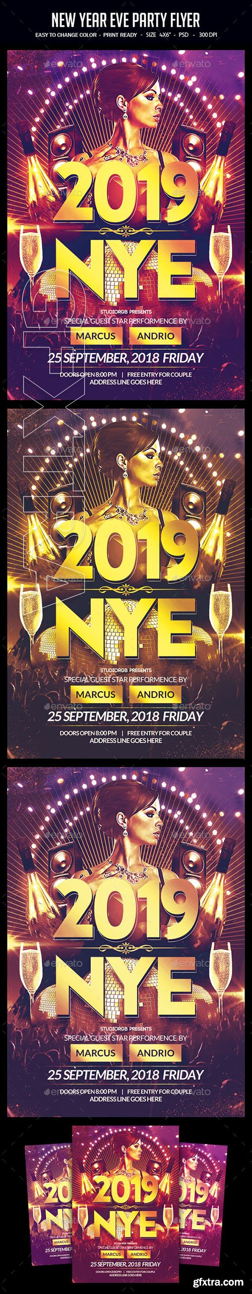 GraphicRiver - New Year Eve Party Flyer 22758020