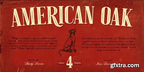 American Oak Font Family - 4 Fonts