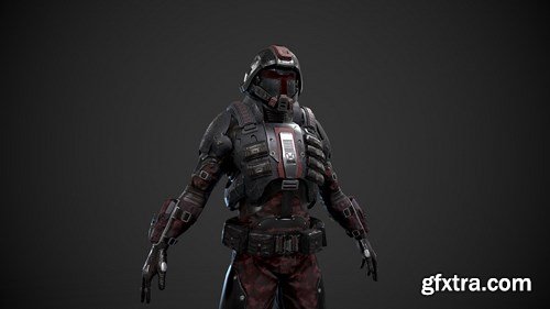 Future Assault Soldier 3D Model