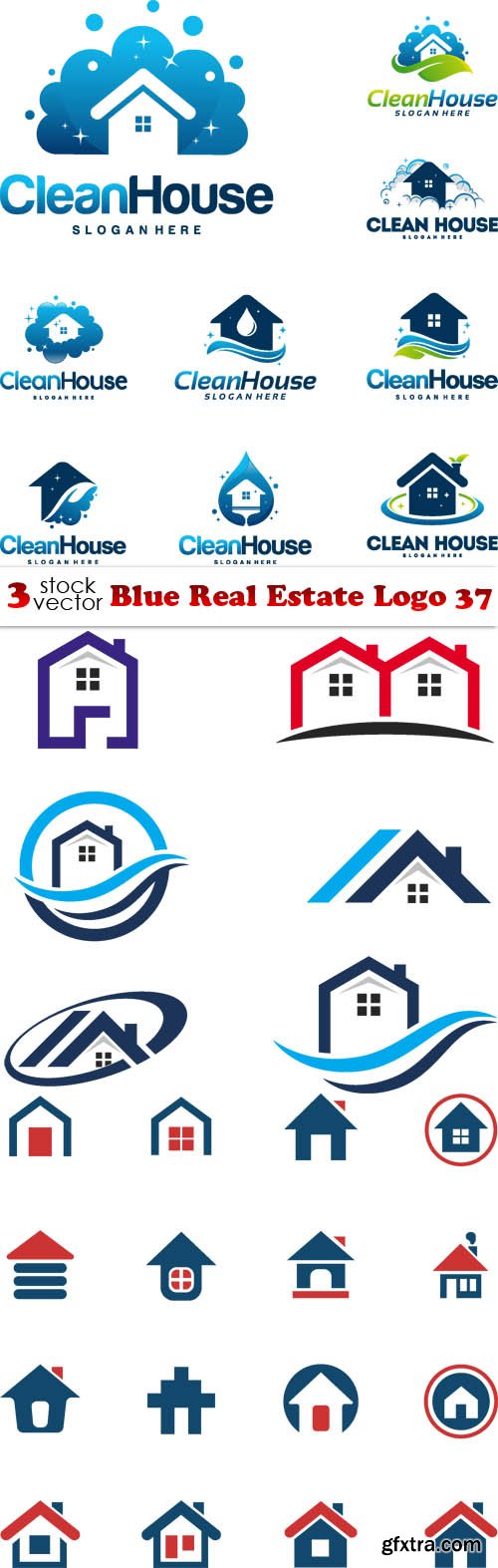 Vectors - Blue Real Estate Logo 37