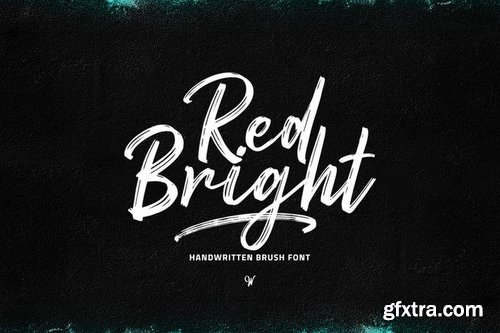 Red Bright - Brush Font