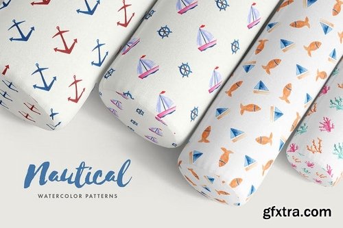 Nautical Watercolor Patterns