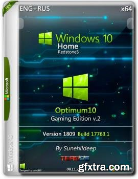 Windows 10 Home x64 Redstone 5 1809.17763.1 Optimum10 Gaming v.2