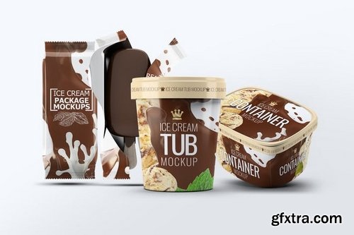 Ice Cream Packages Mock-Up Bundle