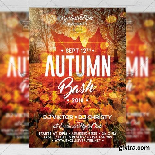 Autumn Bash Flyer - Seasonal A5 Template