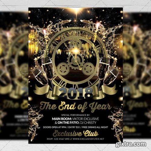 The End of Year Night - Seasonal A5 Flyer Template