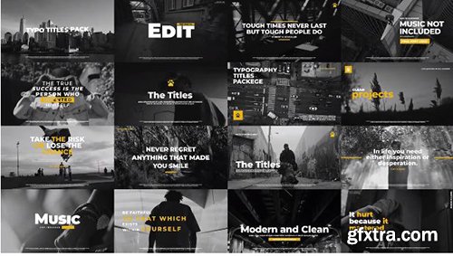 Typographic Titles Pack - Premiere Pro Templates 137872