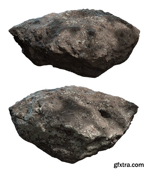Rock Granite 02 3d Model