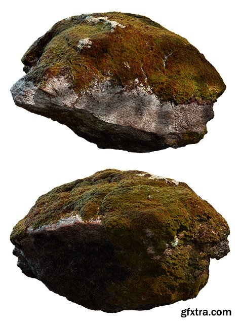 Rock Granite 03 3d Model